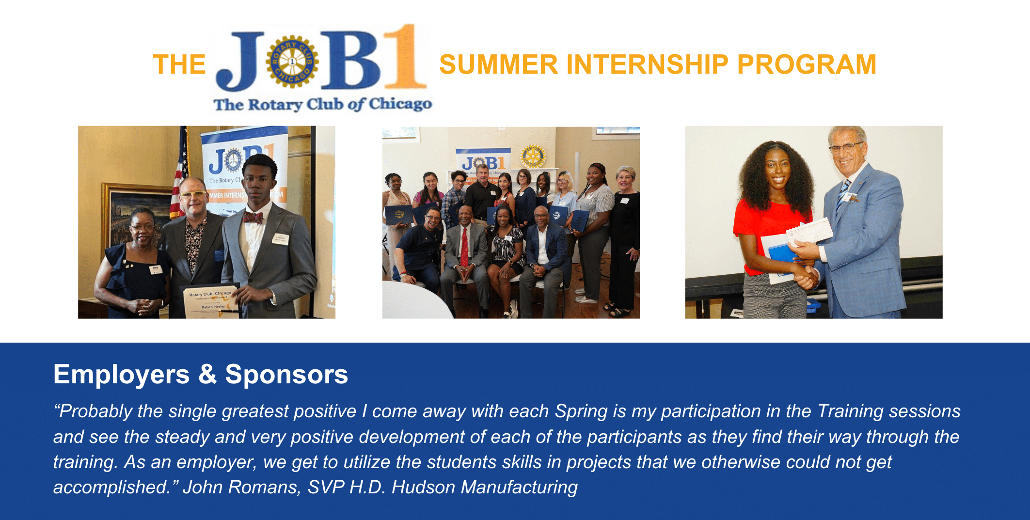 2024 JOB1 Summer Internship Program